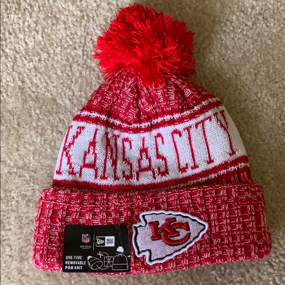 Kansas City Chiefs New Era NFL Club Beanie Hat Red New OSFA